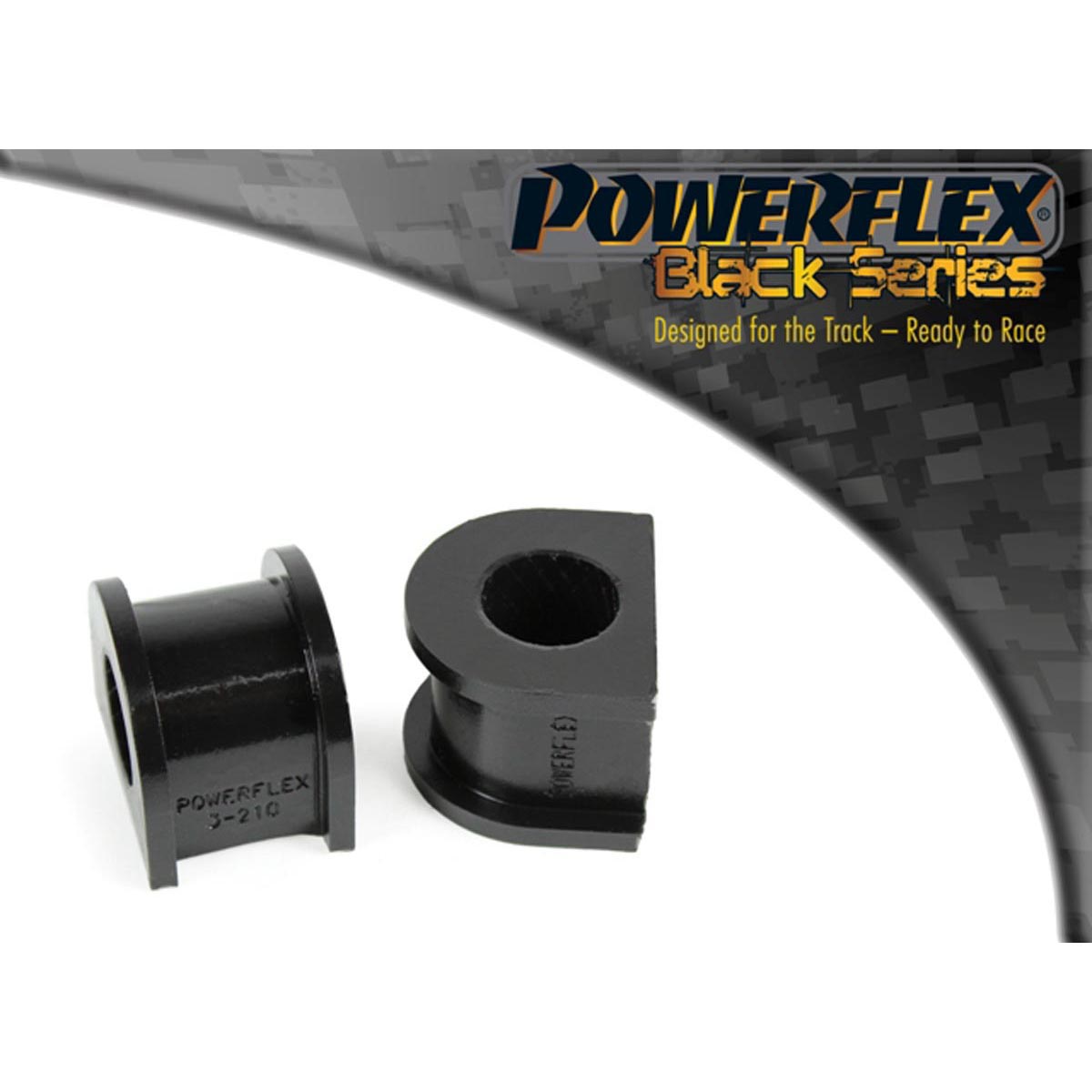 Powerflex Rear Anti Roll Bar Bush 18mm PFR3-210-18BLK For Audi A4 inc. Avant 2WD (2001-2005)