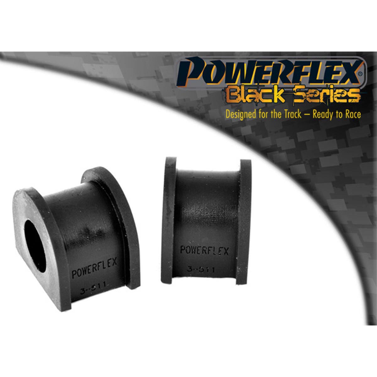 Powerflex Rear Anti Roll Bar Mounting 14mm PFR3-511-14BLK For Seat Leon & Cupra MK1 TYP 1M 4WD (1999-2005)