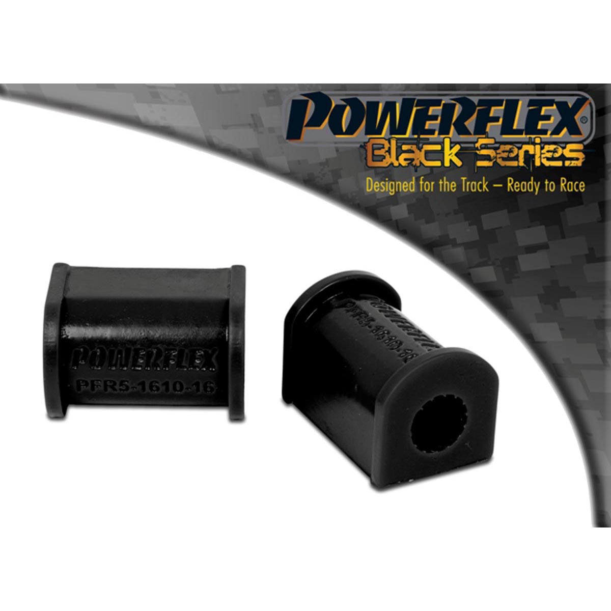 Powerflex Rear Anti Roll Bar Bush 16mm PFR5-1610-16BLK For BMW 5 Series E12 (1972-1981)