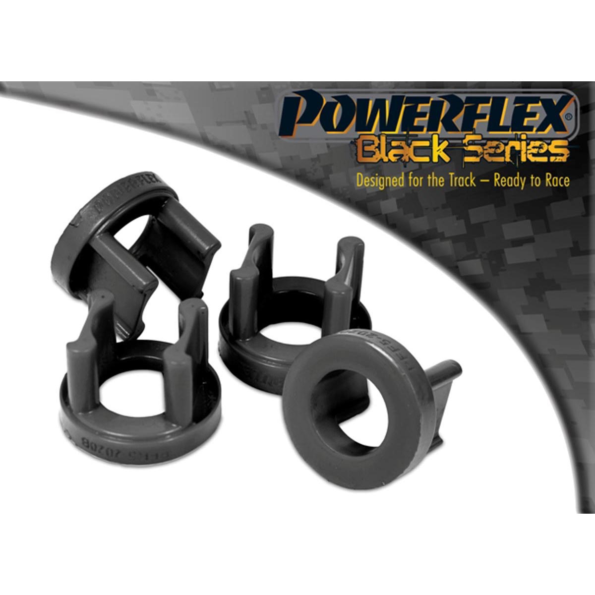 Powerflex Rear Beam Mount Bush Inserts PFR5-2020BLK For BMW (2018 on) 1502-2002 (1962 - 1977)