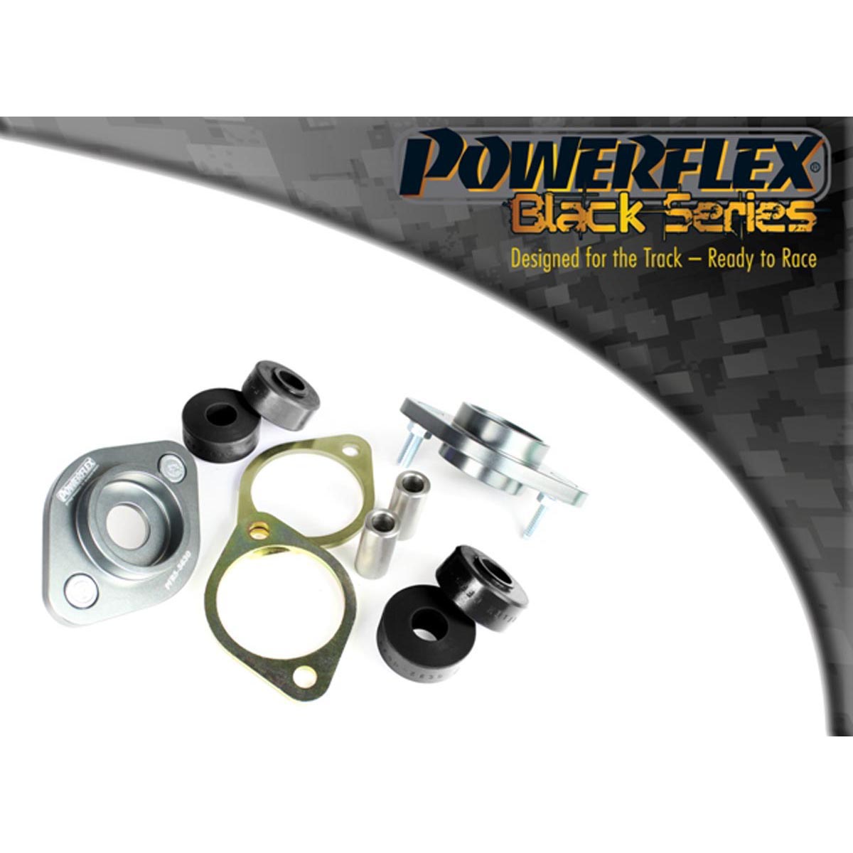 Powerflex Rear Shock Top Mount Bracket and Bush 12mm PFR5-5630-12BLK For BMW 3 Series E36 Compact (1993-2000)