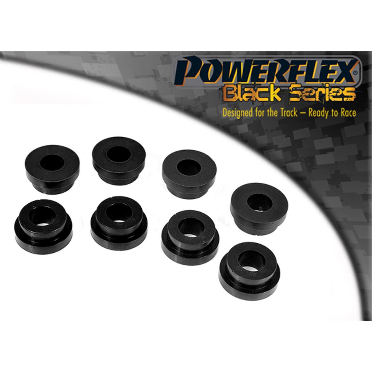 Powerflex Rear Sub Frame Mounting Kit (upto 1976) PFR63-110BLK For Rover Mini (1959 - 2000)