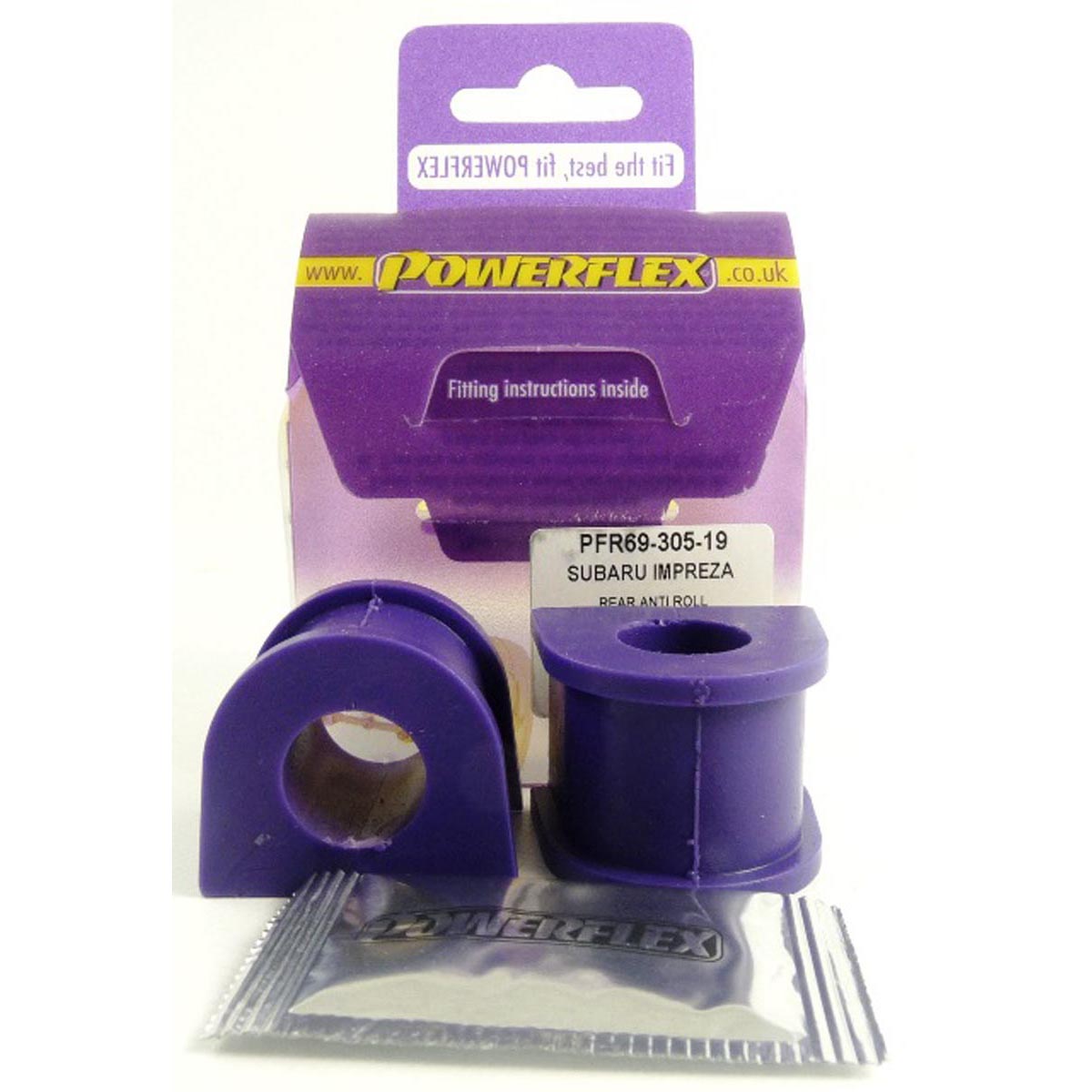 Powerflex Rear Anti Roll Bar To Chassis Bush 19mm PFR69-305-19 For Subaru Legacy BE, BH (1998 - 2003)